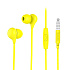 Проводные наушники с микрофоном внутриканальные Hoco M13 Candy universal Jack 3,5  (yellow)