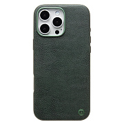 Чехол-накладка Cellis SM031 SafeMag для "Apple iPhone 16 Pro Max" Натуральная кожа (dark green) (237506)