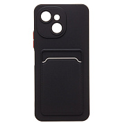Чехол-накладка - SC337 с картхолдером для "Tecno Spark 40C" (black) (241447)