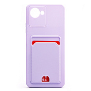 Чехол-накладка - SC315 с картхолдером для "OPPO realme C30" (light violet) (214444)