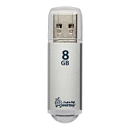 Флэш накопитель USB  8 Гб Smart Buy V-Cut (silver)