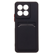 Чехол-накладка - SC337 с картхолдером для "Honor X6b" (black) (233904)