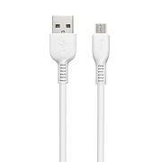 Кабель USB - micro USB Hoco X13 Easy 12W 100см 2,4A  (white)