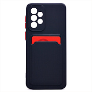 Чехол-накладка - SC315 с картхолдером для "Samsung SM-A336 Galaxy A33 5G" (black) (214469)