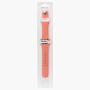 Ремешок - ApW Sport Band Apple Watch 38/40/41 mm силикон на кнопке (L) (papaya)