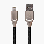 Кабель USB - Apple lightning RockBox RC-L02  100см 2,4A  (black)