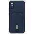 Чехол-накладка - SC304 с картхолдером для "Xiaomi Redmi 9A/Redmi 9i" (dark blue) (208497)