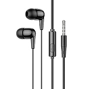 Проводные наушники с микрофоном внутриканальные Hoco M97 Jack 3,5  (black)