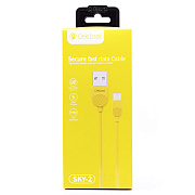 Кабель USB - micro USB Celebrat SKY-2M  100см 2,4A  (yellow)