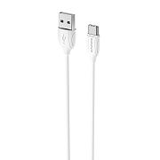 Кабель USB - Type-C Borofone BX19 18W 100см 3A  (white)
