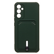 Чехол-накладка - SC304 с картхолдером для "Samsung SM-A346 Galaxy A34" (dark green)