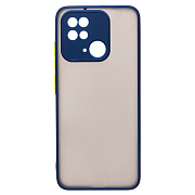Чехол-накладка - PC041 для "Xiaomi Redmi 10C" (dark blue/black)