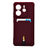 Чехол-накладка - SC304 с картхолдером для "Xiaomi Redmi Note 14 4G" (bordo) (239939)