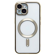 Чехол-накладка - SM027 SafeMag для "Apple iPhone 15" (gold) (232350)