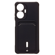 Чехол-накладка - SC304 с картхолдером для "Realme C55" (black)