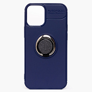 Чехол-накладка - SC131 для "Apple iPhone 12 mini" + кольцо держатель (blue)