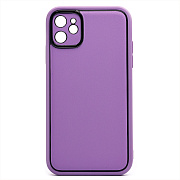 Чехол-накладка - PC084 экокожа для "Apple iPhone 11" (purple)