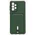 Чехол-накладка - SC304 с картхолдером для "Samsung SM-A336 Galaxy A33 5G" (dark green) (208755)