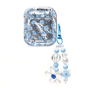 Чехол - PCP10 для кейса "Apple AirPods/AirPods 2" (silver/blue) (230459)