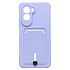 Чехол-накладка - SC304 с картхолдером для "Xiaomi Poco M7 Plus" (light violet) (241670)