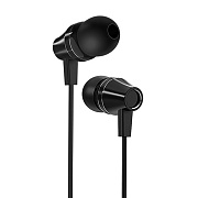Проводные наушники с микрофоном внутриканальные Borofone BM38 Bright sound Jack 3,5  (black)