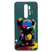 Чехол-накладка - SC335 для "Xiaomi Redmi Note 8 Pro"  (медведь) (dark green) (227229)