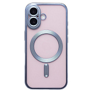 Чехол-накладка - SM027 SafeMag для "Apple iPhone 16" (blue)