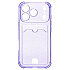 Чехол-накладка - SC300 с картхолдером для "Apple iPhone 17 Pro" (violet)