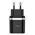 Адаптер Сетевой Hoco C12Q QC3.0 USB 3A/18W (black)