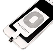 ЗУ Сетевое Беспроводное QI Wireless приемник с разъемом lightning (cat.A) (white)