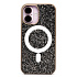 Чехол-накладка - SM029 POSH SHINE SafeMag для "Apple iPhone 16" россыпь кристаллов (gray titanium)
