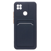 Чехол-накладка - SC315 с картхолдером для "Xiaomi Redmi 10A" (dark blue)