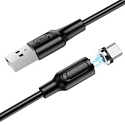 Кабель USB - Type-C Borofone BX41 Amiable магнитный 12W 100см 2,4A  (black)