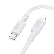 Кабель Type-C - Apple lightning Borofone BX111 Feliz PD 27W 100см 3A  (white)