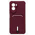 Чехол-накладка - SC304 с картхолдером для "Xiaomi Poco M7 Plus" (bordo) (241669)
