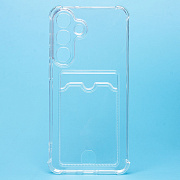 Чехол-накладка - SC276 с картхолдером для "Samsung Galaxy S26 FE" (transparent)