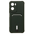 Чехол-накладка - SC304 с картхолдером для "Xiaomi Redmi 15A 5G" (dark green)