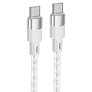 Кабель Type-C - Type-C Hoco X99 PD 60W 100см 3A  (gray)