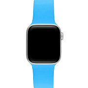 Ремешок - ApW Sport Band Apple Watch 42/44/45/49 mm силикон на кнопке (S) (light blue)