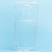 Чехол-накладка - SC276 с картхолдером для "Huawei Mate 50" (transparent) 