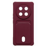 Чехол-накладка - SC304 с картхолдером для "Honor X9c" (bordo) (239127)