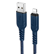 Кабель USB - Apple lightning Hoco X59 Victory PD 12W 100см 2,4A  (blue)