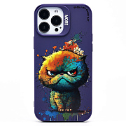 Чехол-накладка - SC335 для "Apple iPhone 13 Pro Max"  (кот) (violet) (227057)