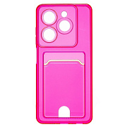 Чехол-накладка - SC336 с картхолдером для "TECNO Spark 20C" (pink)