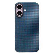 Чехол-накладка Cellis SM009 POSH KEVLAR SafeMag для "Apple iPhone 16" (ocean blue) (241605)