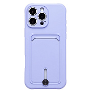 Чехол-накладка - SC304 c картхолдером для "Apple iPhone 16 Pro Max" (light violet) (234448)