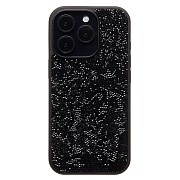 Чехол-накладка - PC071 POSH SHINE для "Apple iPhone 16 Pro" россыпь кристаллов (black) (236539)