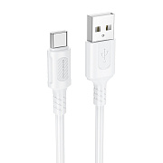 Кабель USB - Type-C Borofone BX111 Feliz  100см 3A  (white)