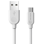 Кабель USB - micro USB Borofone BX14 12W 300см 2,4A  (white)