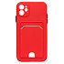 Чехол-накладка - SC315 с картхолдером для "Apple iPhone 11" (red)